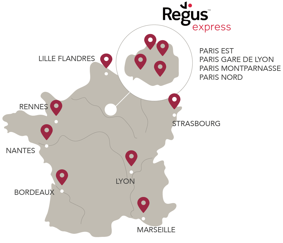 carte des salons Grand Voyageur Le Club, détails dans la liste ci dessous