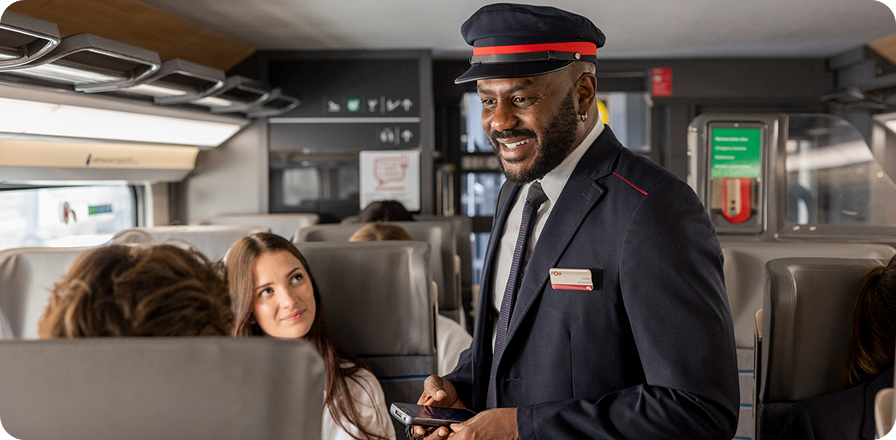 Controle des billets a bord des trains TGV INOUI